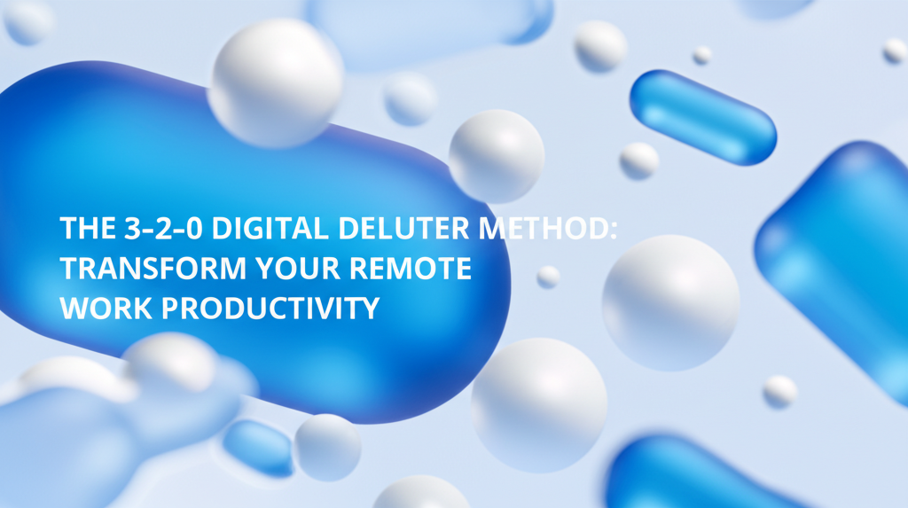 The 3-2-1-0 Digital Declutter Method: Transform Your Remote Work Productivity